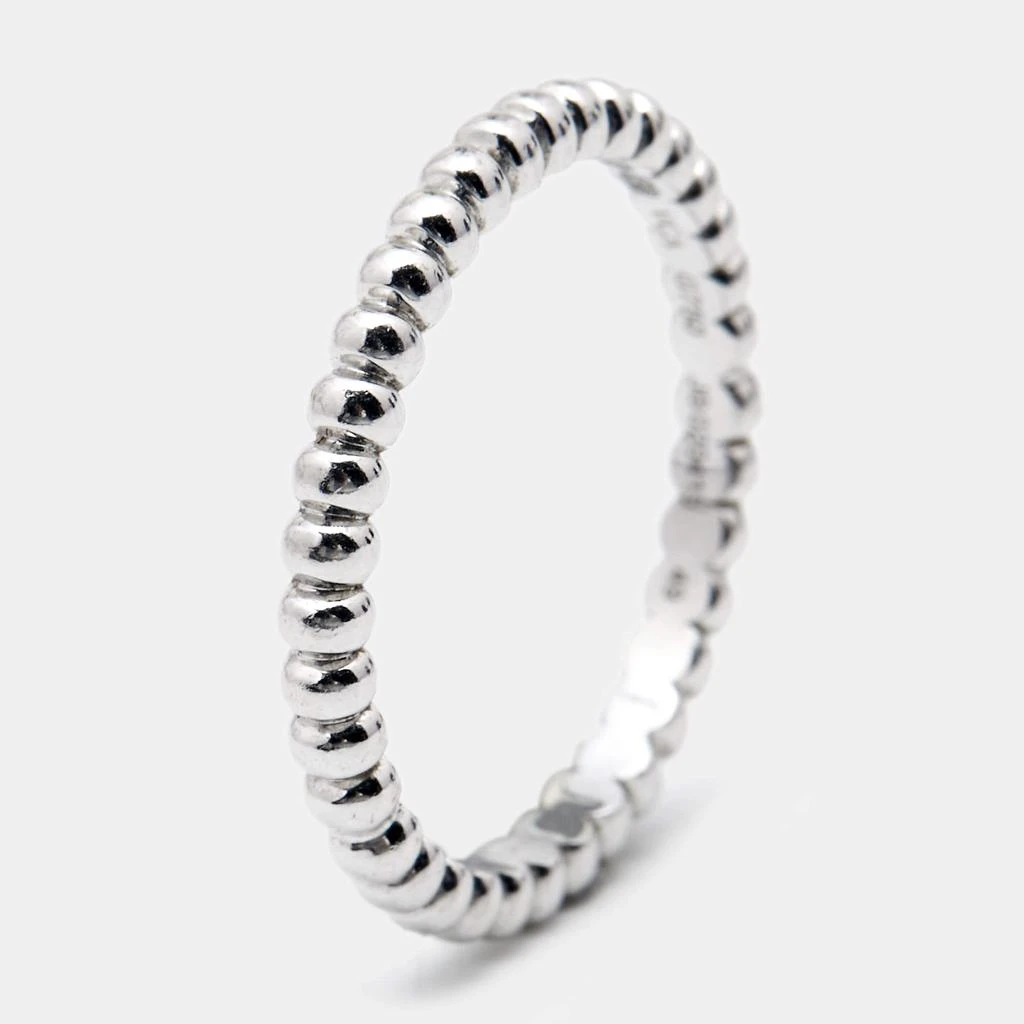 商品[二手商品] Van Cleef & Arpels|Van Cleef & Arpels Perlée Pearls 18k White Gold Small Model Ring Size 49,价格¥5862,第1张图片