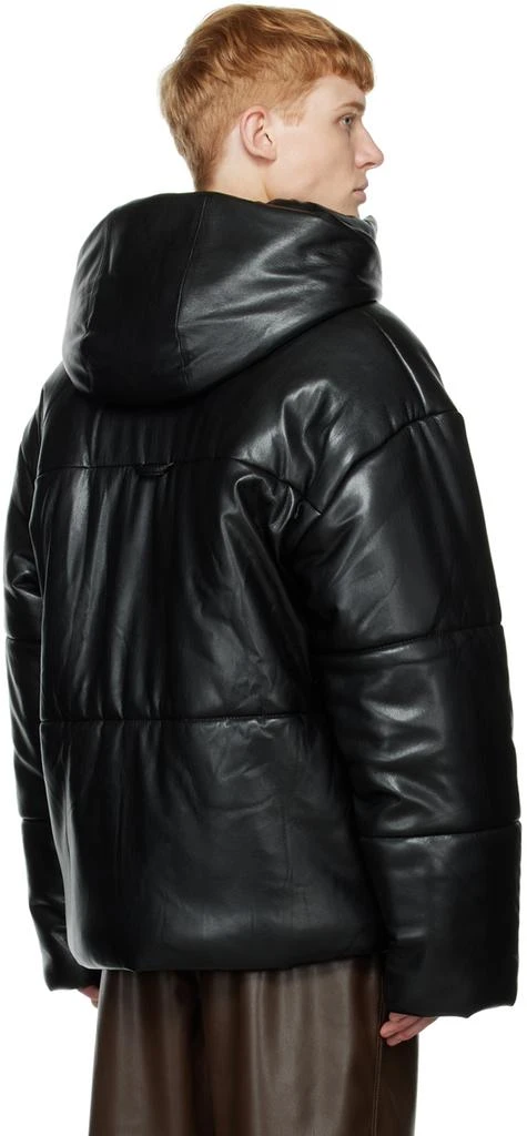商品Nanushka|Black Hide Vegan Leather Jacket,价格¥3102,第3张图片详细描述