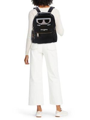 商品Karl Lagerfeld Paris|Appliqué Travel Backpack,价格¥669,第4张图片详细描述