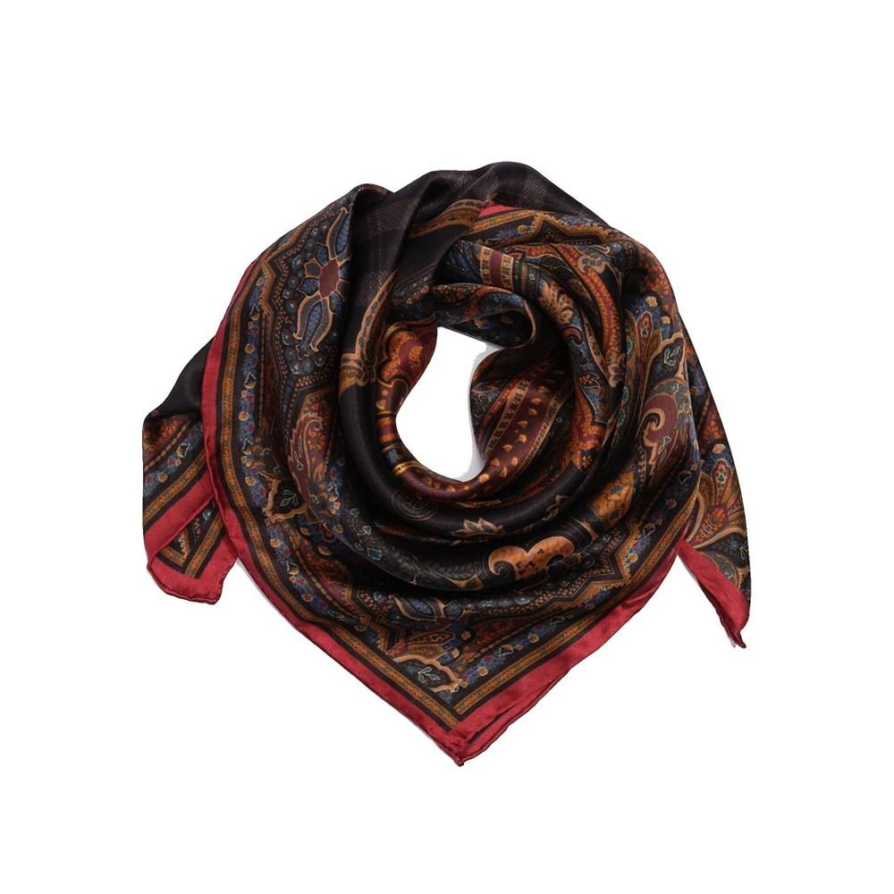 商品Ralph Lauren|Verona Paisley Plaid Square Scarf,价格¥296,第1张图片