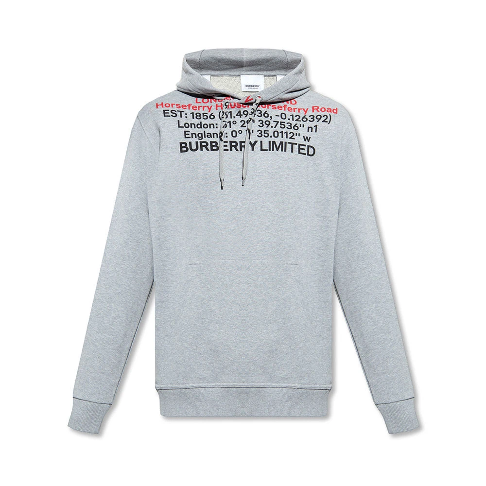 商品Burberry|BURBERRY 灰色男士卫衣/帽衫 8048283,价格¥2475,第1张图片