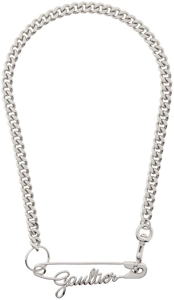 商品Jean Paul Gaultier|Silver 'The Gaultier Safety Pin' Necklace,价格¥1847,第1张图片