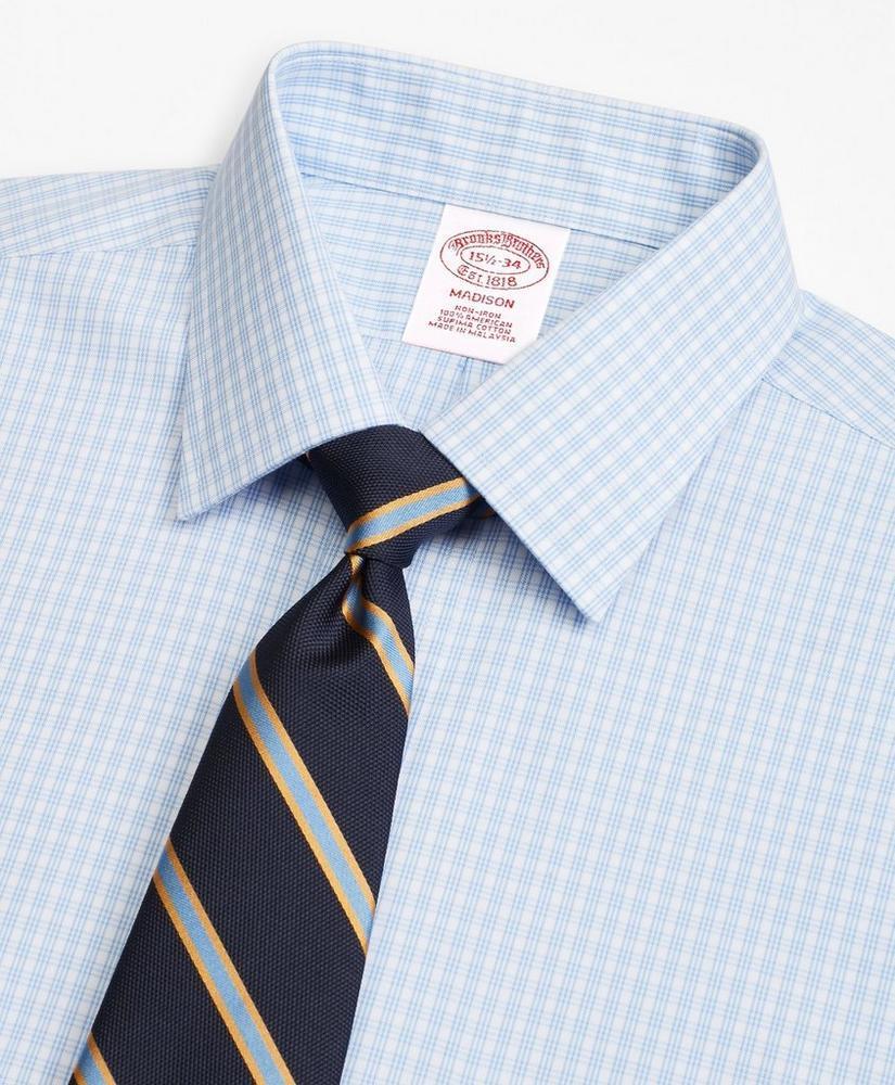 商品Brooks Brothers|Madison Relaxed-Fit Dress Shirt, Non-Iron Triple Check,价格¥368,第4张图片详细描述