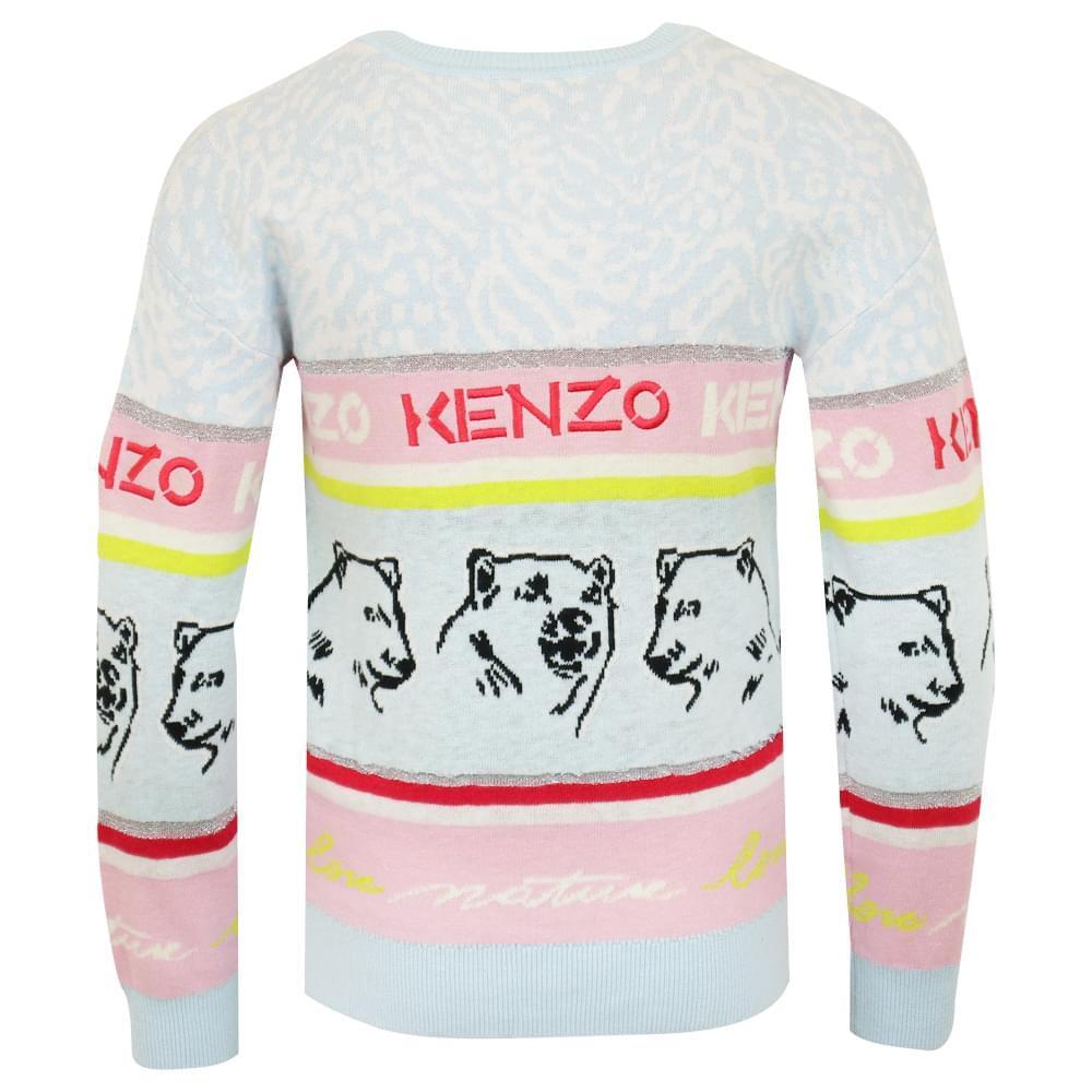 商品Kenzo|Pale Blue Polar Bear Motif Jumper,价格¥464-¥517,第5张图片详细描述