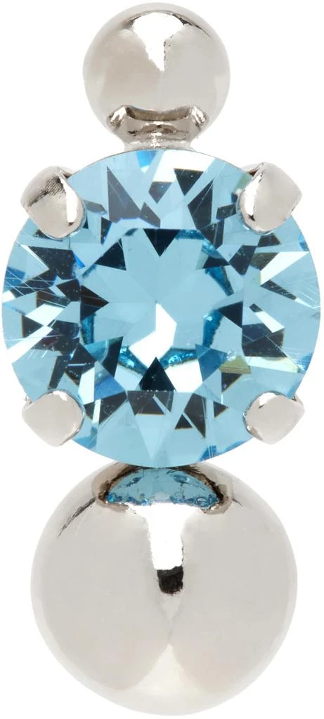 商品Justine Clenquet|Silver & Blue Jackie Earring,价格¥308,第1张图片