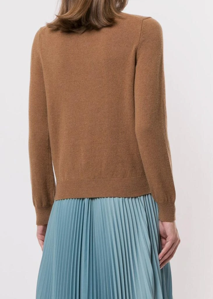 商品Comme des Garcons|COMME DES GARCONS PLAY Brown & Red Heart Patch Cardigan,价格¥1533,第3张图片详细描述