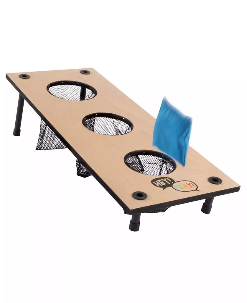商品Trademark Global|Hey Play 2-In-1 Washer Pitch And Beanbag Toss Set - Indoor Or Outdoor Wooden Classic Team Backyard And Tailgate Party Games For Kids And Adults,价格¥505,第5张图片详细描述