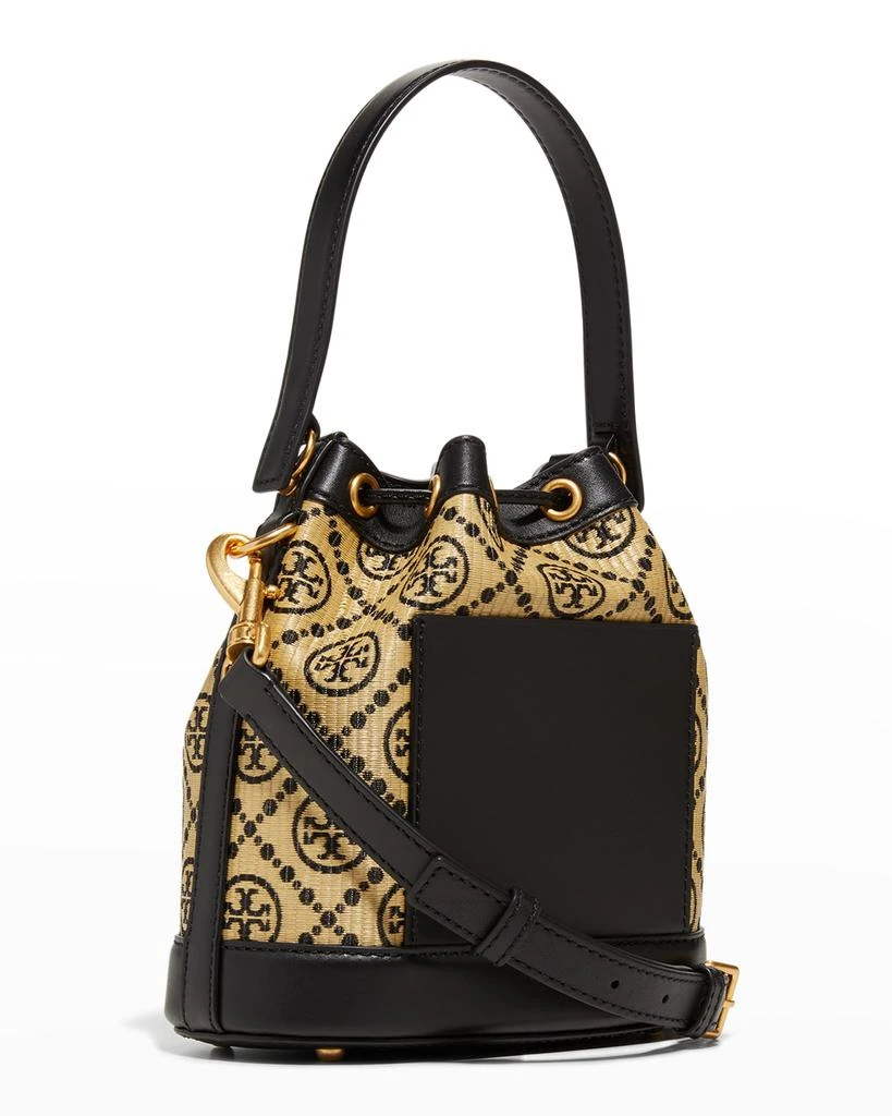 商品Tory Burch|T Monogram Raffia Bucket Bag,价格¥1976,第3张图片详细描述