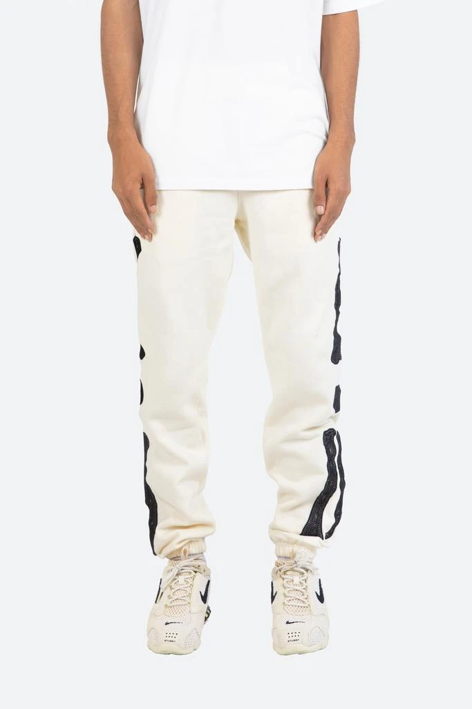 商品MNML|Skeleton Sweatpants - Off White,价格¥114,第1张图片