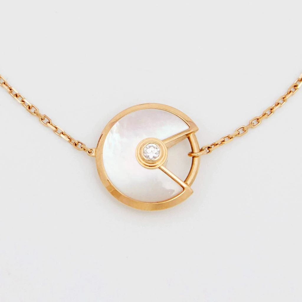商品[二手商品] Cartier|Cartier Amulette De Cartier Mother of Pearl Diamond 18k Yellow Gold XS Model Bracelet,价格¥8916,第2张图片详细描述