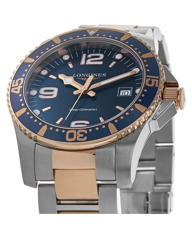 商品Longines|Longines HydroConquest Quartz 41mm Blue Dial Diving Watch Men's Watch L3.740.3.98.7,价格¥6995,第2张图片详细描述