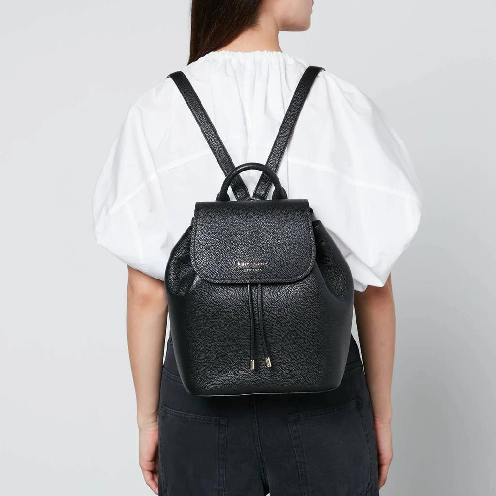 商品Kate Spade|Kate Spade New York Women's Sinch Flap Backpack - Black,价格¥1890,第2张图片详细描述