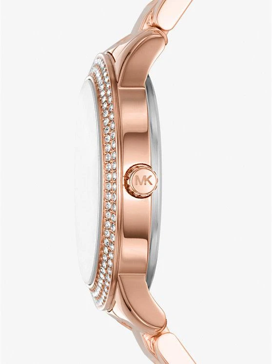 商品Michael Kors|Mini Tibby Rose Gold-Tone Pavé Watch and Bracelet Gift Set,价格¥1495,第2张图片详细描述