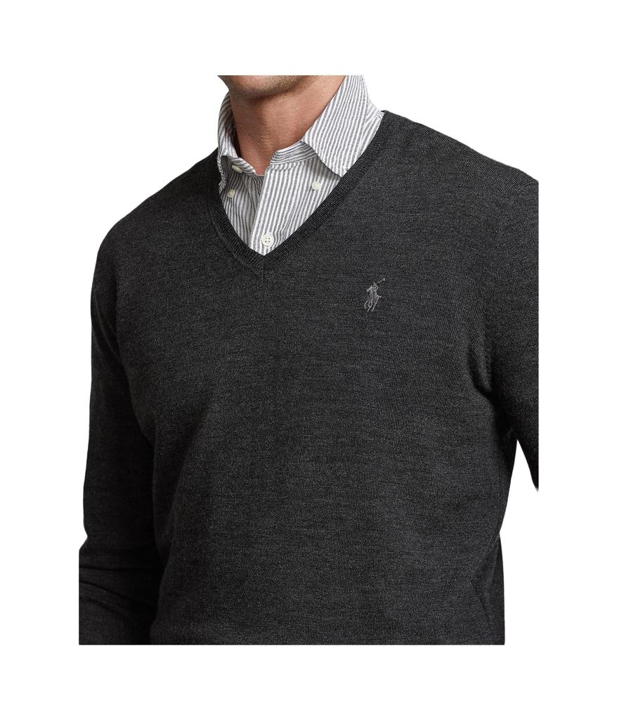 Washable Wool V-Neck Sweater商品第3张图片规格展示