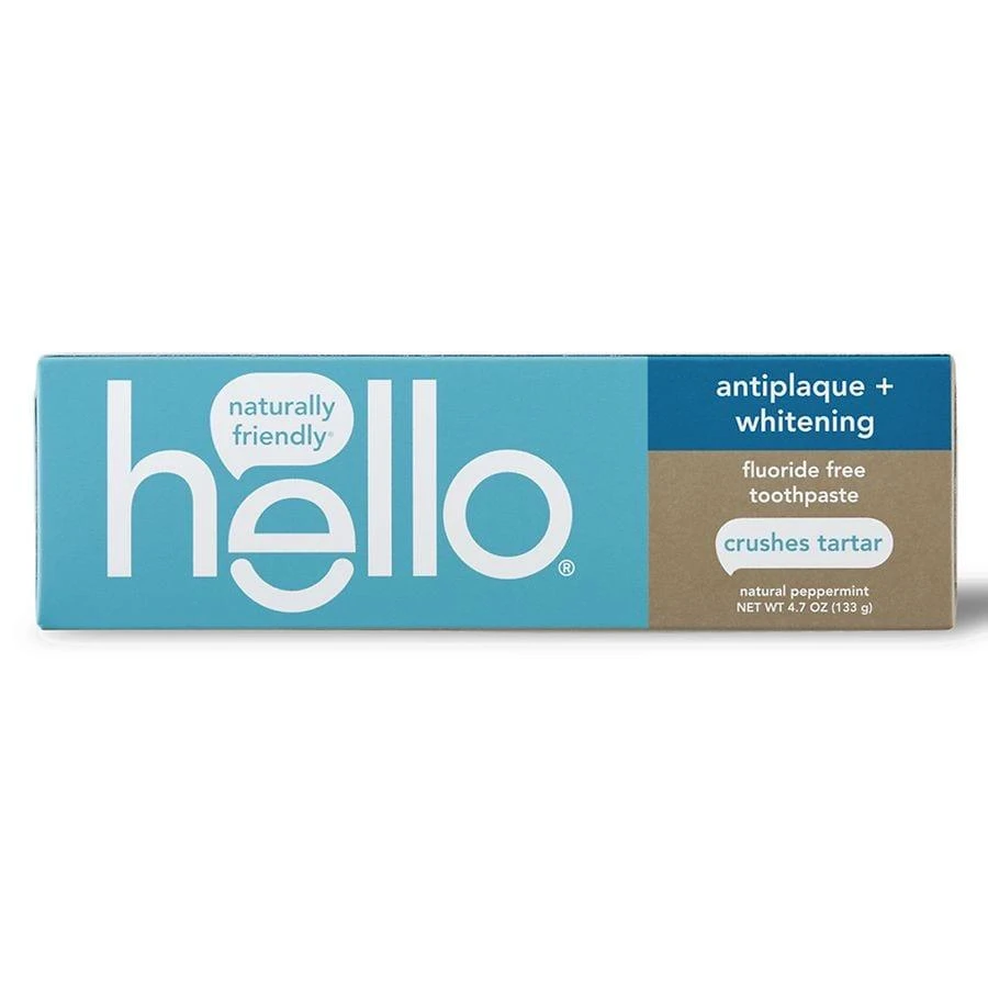 商品Hello|Antiplaque + Whitening Fluoride Free Toothpaste,价格¥50,第4张图片详细描述