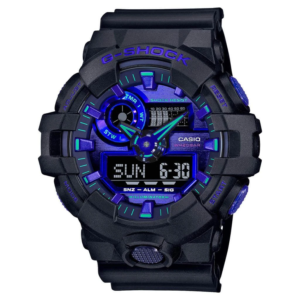 商品G-Shock|G-Shock GA700VB-1A - Black,价格¥582,第1张图片