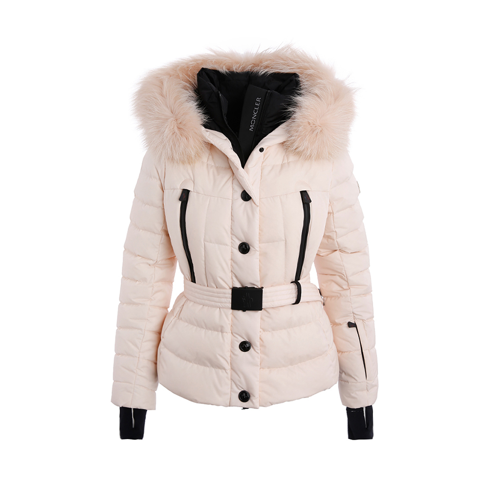 MONCLER 女粉色女士羽绒服 1A51002-5399E-51S商品第1张图片规格展示