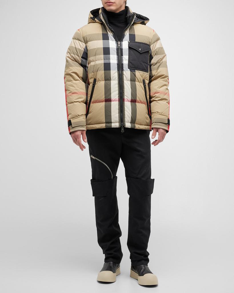 Men's Rutland Reversible Check Puffer Jacket商品第3张图片规格展示