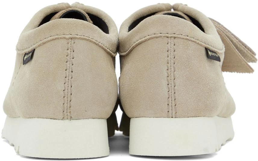 商品Clarks|Beige Suede Wallabee Gore-Tex Lace-Up Shoes,价格¥1842,第2张图片详细描述