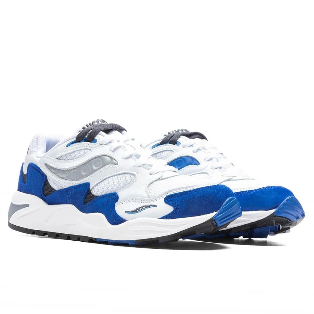 商品Saucony|Grid Shadow 2 - White/Blue,价格¥987,第2张图片详细描述