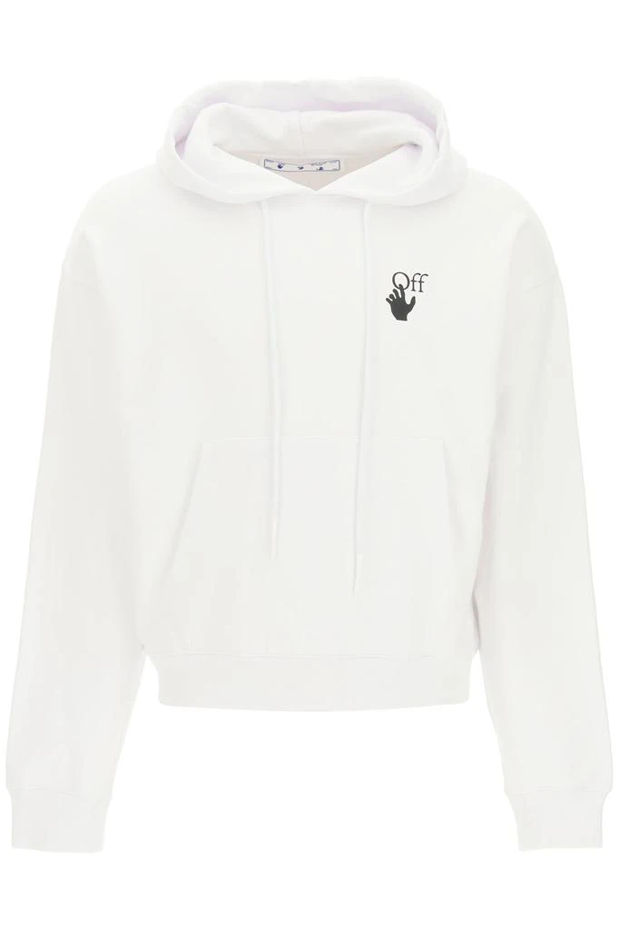 商品Off-White|Off-white caravaggio lute print sweatshirt with hoodie,价格¥2208,第1张图片