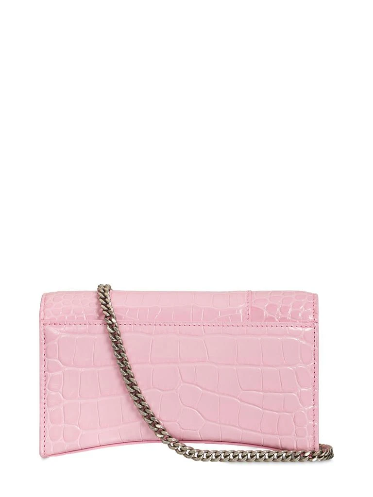 商品Balenciaga|Hourglass Embossed Leather Chain Wallet,价格¥9391,第5张图片详细描述