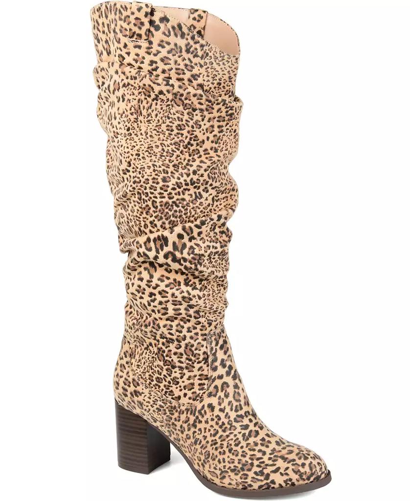 Botas de senhora Kaleah de cano regular e largo com bico fino e corte folgado. image 2