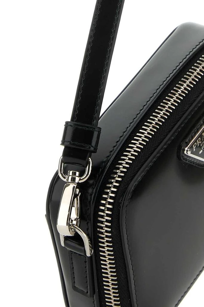商品Prada|Prada Logo Plaque Zipped Small Shoulder Bag,价格¥6251,第4张图片详细描述