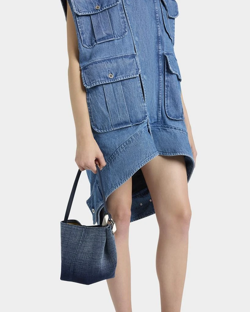 商品JW Anderson|Corner Small Acid Wash Denim Bucket Bag,价格¥5075,第2张图片详细描述