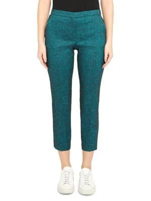 商品Theory|Treeca Stretch-Linen Cropped Pants,价格¥964,第2张图片详细描述