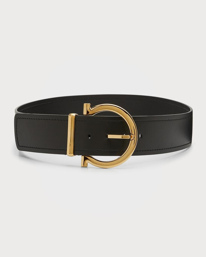 商品Salvatore Ferragamo|New Ganicio Singolo Leather Belt,价格¥5485,第1张图片