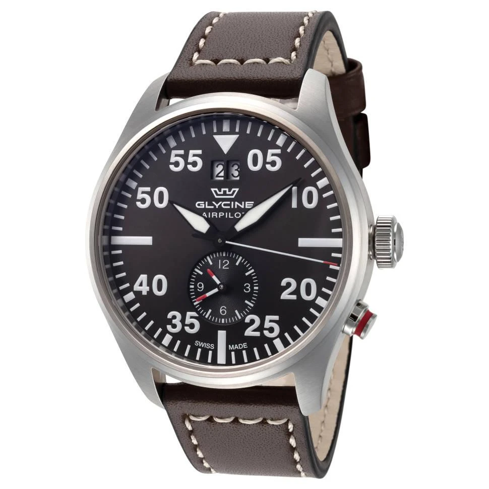 商品Glycine|Glycine Airpilot Dual Time 44 Men's Watch,价格¥1126,第1张图片