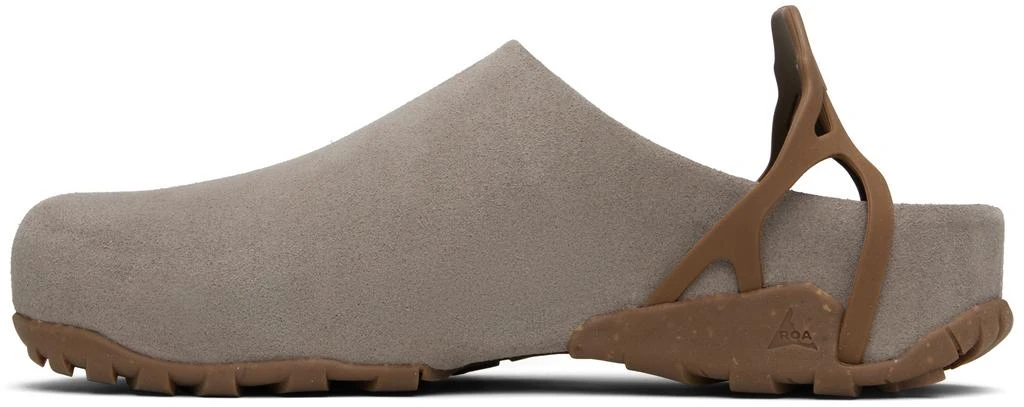商品ROA|Gray Fedaia Mules,价格¥1071,第3张图片详细描述