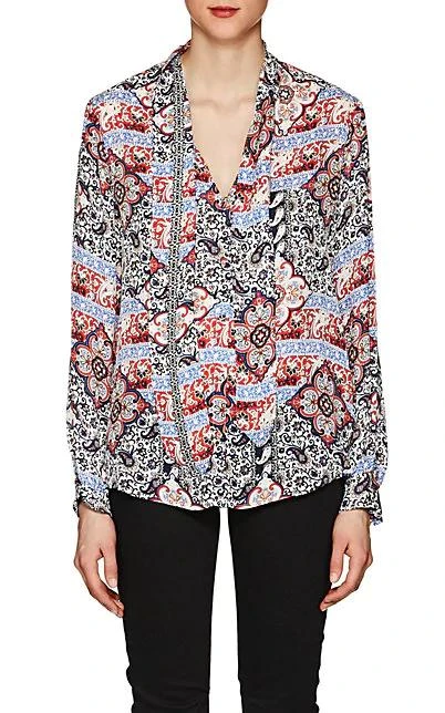 商品L'Agence|Gisele Silk Tieneck Blouse,价格¥505,第3张图片详细描述