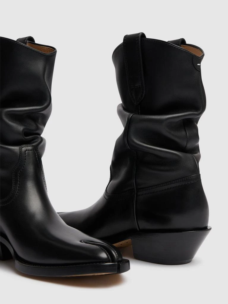 商品MAISON MARGIELA|55mm Tabi Leather Western Ankle Boots,价格¥14914,第3张图片详细描述