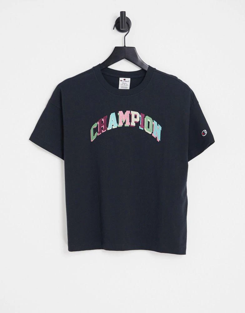 商品CHAMPION|Champion boxy t-shirt with logo in black,价格¥286,第1张图片