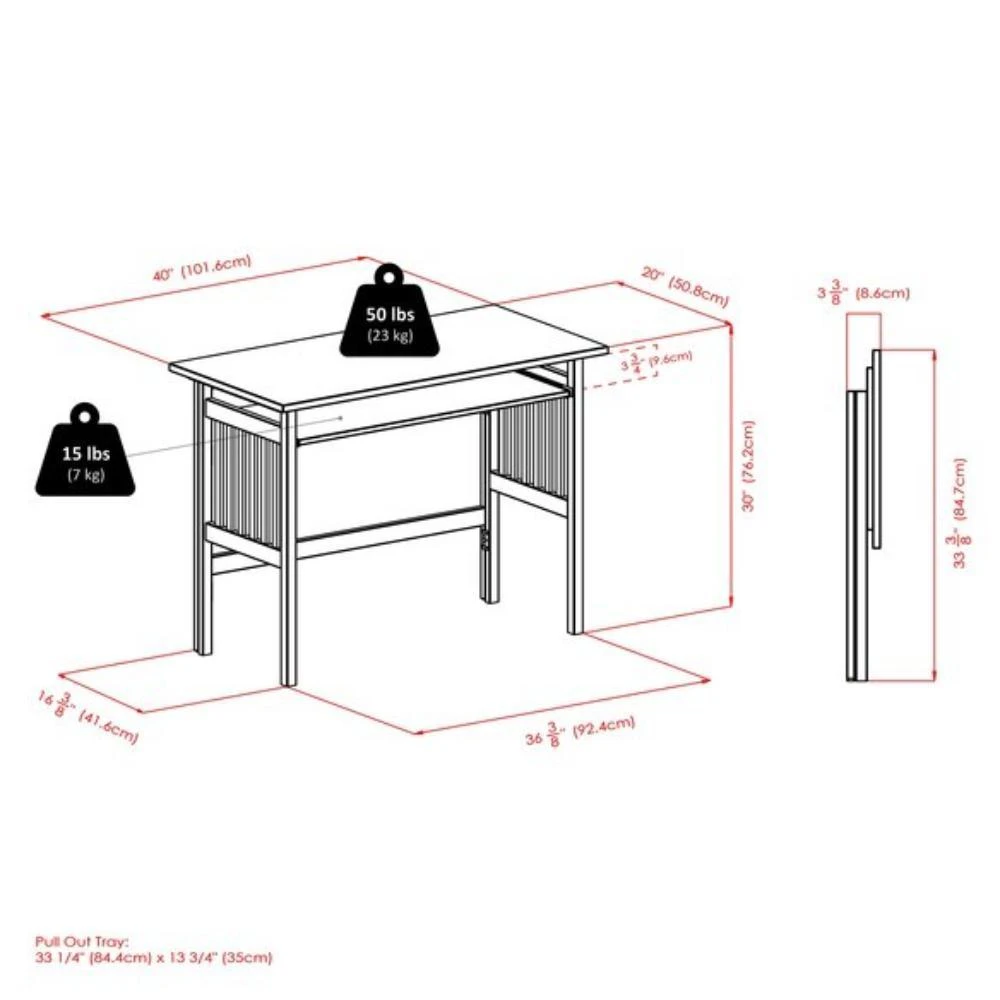 Foldable Computer Desk Natural 商品