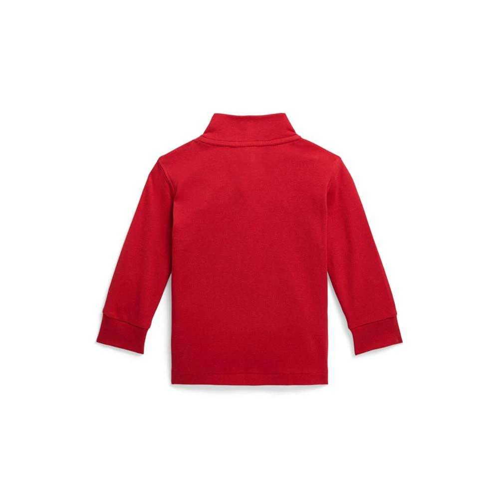 商品Ralph Lauren|Baby Boys Cotton Interlock Quarter Zip Pullover,价格¥263,第2张图片详细描述