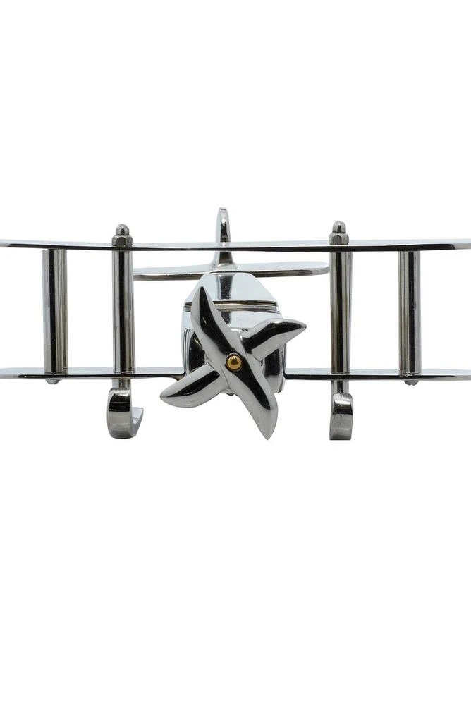商品VIVIAN LUNE HOME|Silvertone Aluminum Airplane Sculpture,价格¥393,第5张图片详细描述