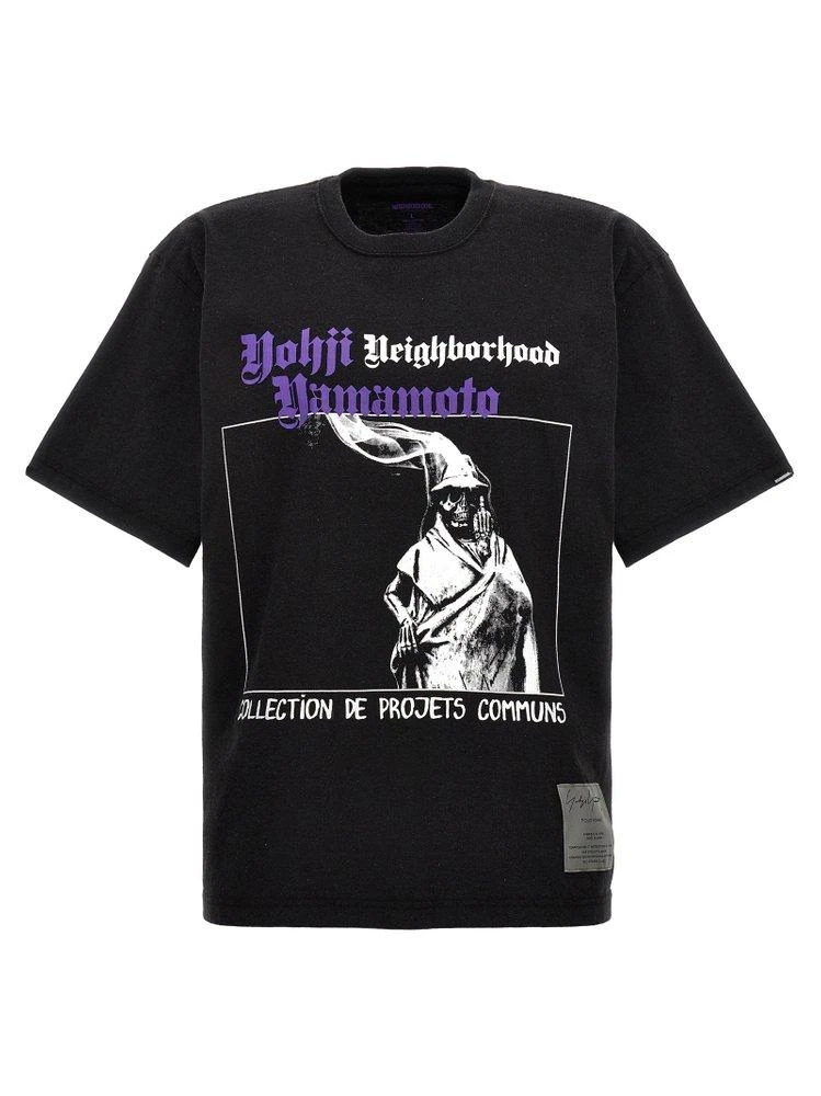 商品YOHJI YAMAMOTO|Yohji Yamamoto X Neighborhood Graphic-Printed Crewneck T-Shirt,价格¥1652,第1张图片