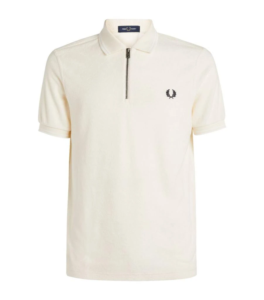 商品Fred Perry|Towel Zip Polo Shirt,价格¥858,第1张图片