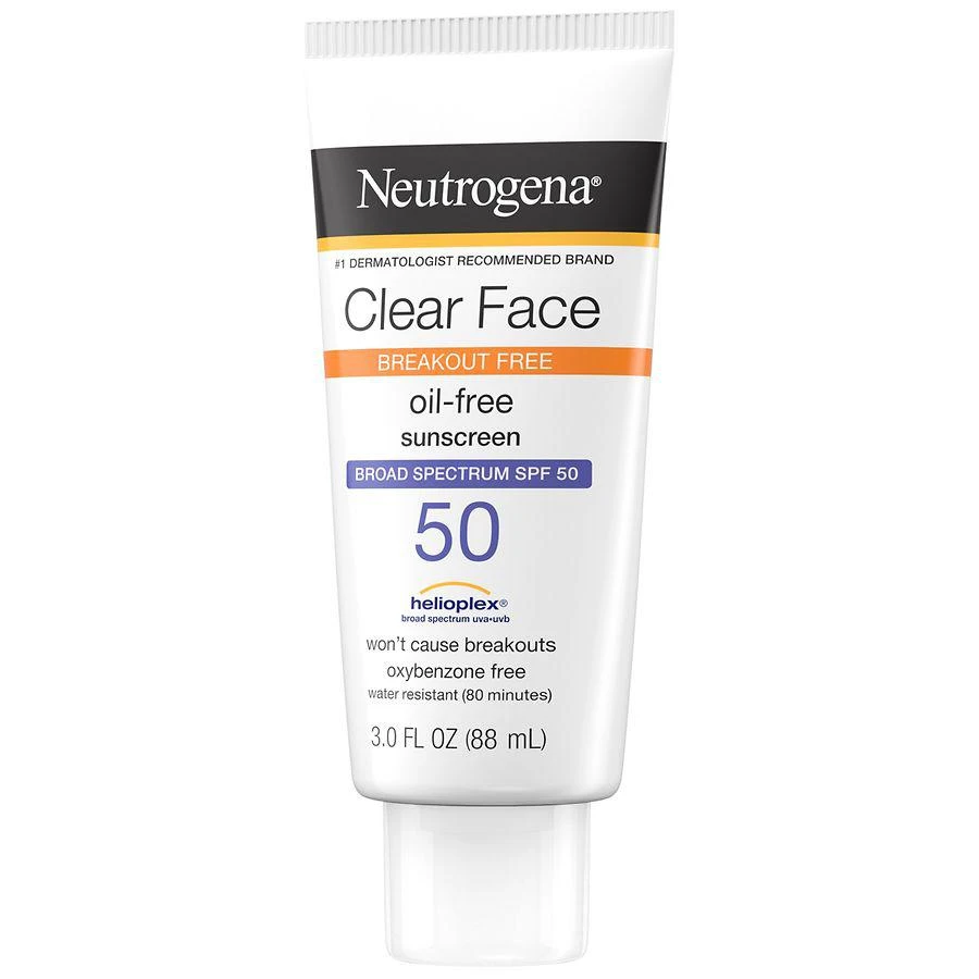 商品Neutrogena|Clear Face Liquid Lotion Sunscreen With SPF 50,价格¥120,第4张图片详细描述