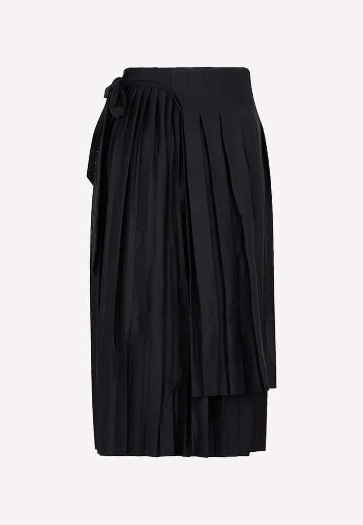 商品Simone Rocha|Pleated Apron Midi Skirt in Wool,价格¥4043,第2张图片详细描述