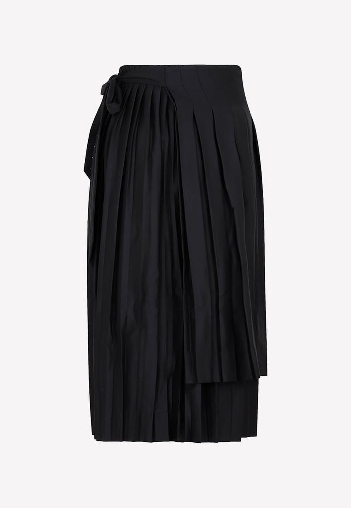 商品Simone Rocha|Pleated Apron Midi Skirt in Wool,价格¥4161,第4张图片详细描述