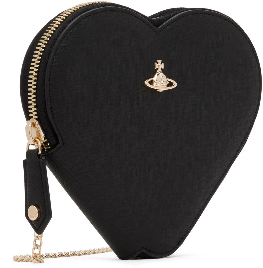 商品Vivienne Westwood|Black Saffiano Heart Crossbody Bag,价格¥2203,第2张图片详细描述