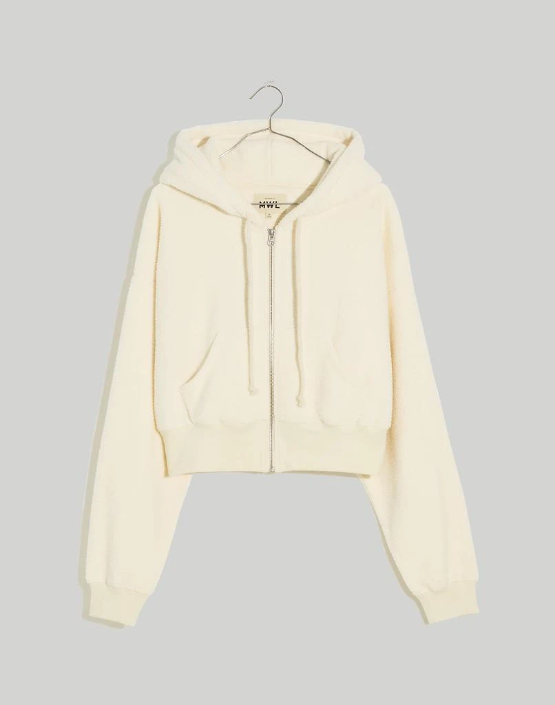 MWL Sherpa Zip-Front Drawstring Hoodie Sweatshirt 商品