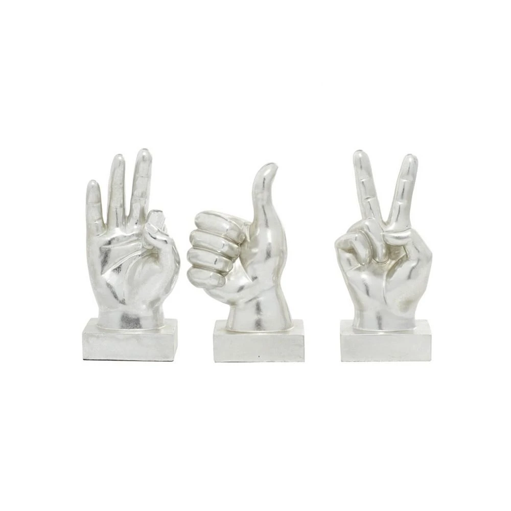 商品Novogratz Collection|Polyresin Traditional Hand Sculpture, Set of 3,价格¥776,第4张图片详细描述