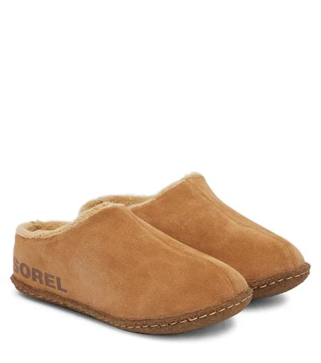 商品SOREL|Youth Lanner Ridge™ II suede slides,价格¥348,第1张图片