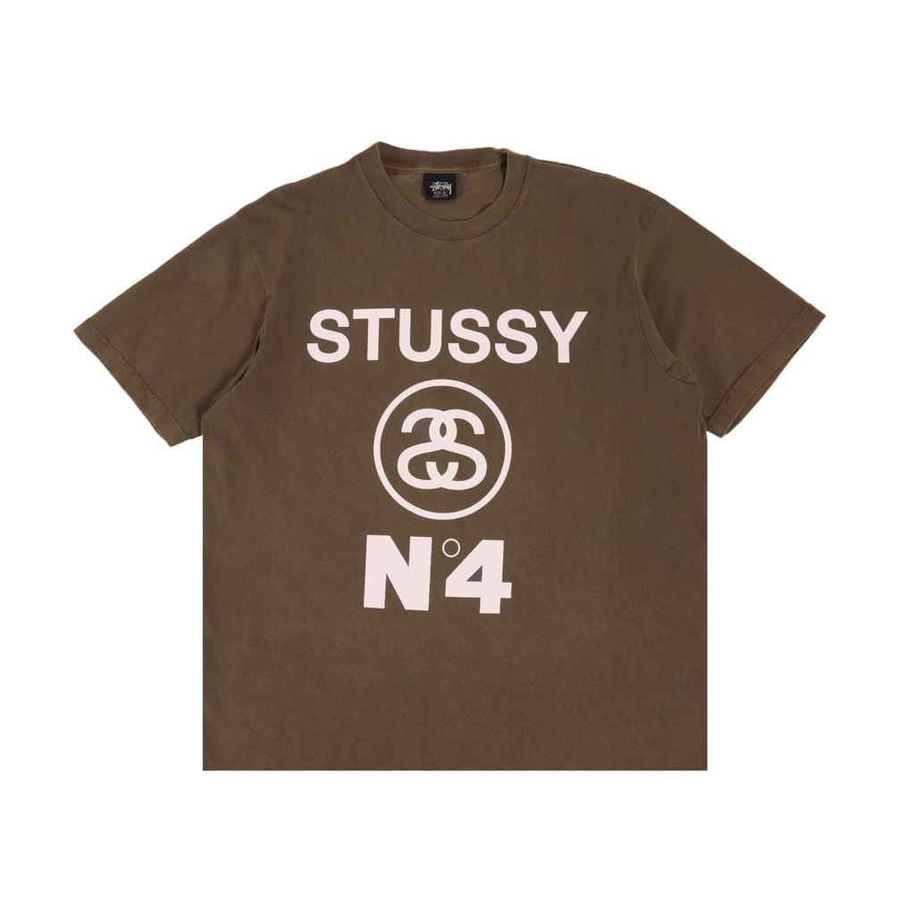 商品STUSSY|Stussy No. 4 Pigment Dyed Short Sleeve T-Shirt - men's,价格¥289,第1张图片