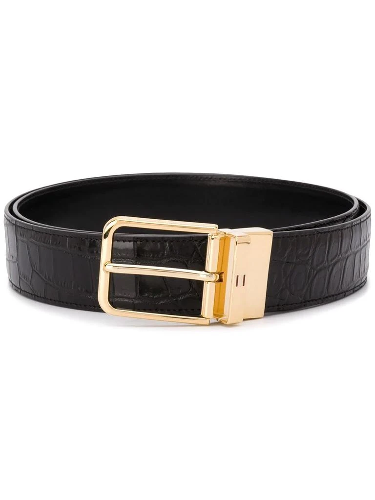 商品Bally|NEW Bally Arkin Men's 6232241 Black Leather 110cm Belt MSRP,价格¥1432,第1张图片